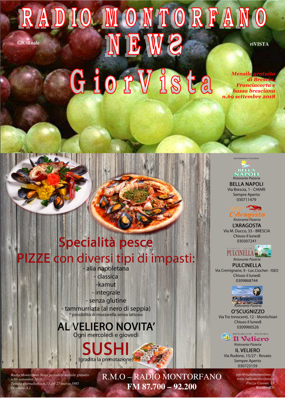 GIORVISTA SETTEMBRE 2018